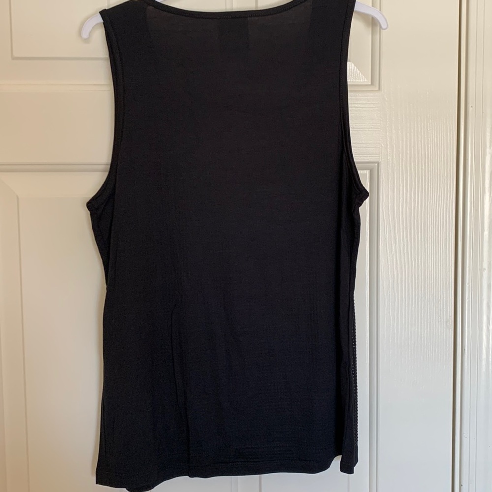 NWT VOCAL black rhinestone tank. Size MEDIUM. Gorgeous and versatile! - Picture 6 of 9